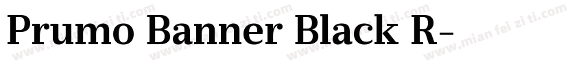 Prumo Banner Black R字体转换